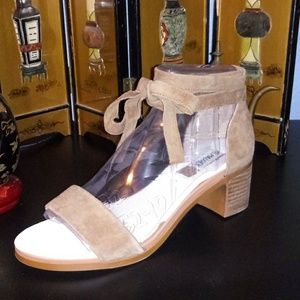 Suede Leather Tan Sandals